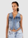 True Religion Lace Up Denim Tank Top