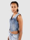 True Religion Lace Up Denim Tank Top