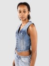 True Religion Lace Up Denim Tank Top
