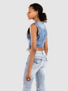 True Religion Lace Up Denim Tank Top