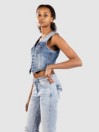 True Religion Lace Up Denim Tank Top