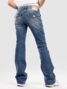 True Religion Becca Mid Rise Boot Cut Flap Jeans