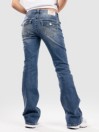 True Religion Becca Mid Rise Boot Cut Flap Jeans