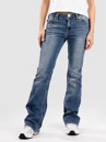 True Religion Becca Mid Rise Boot Cut Flap Jeans