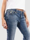 True Religion Becca Mid Rise Boot Cut Flap Jeans