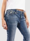 True Religion Becca Mid Rise Boot Cut Flap Jeans