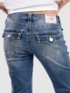 True Religion Becca Mid Rise Boot Cut Flap Jeans