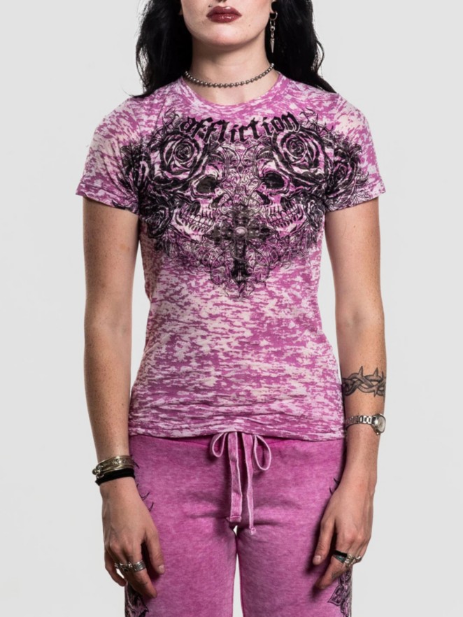 Affliction Forgotten Burn Out Baby T-Shirt