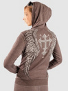 Affliction Death Eyes Burnout Zip Hoodie