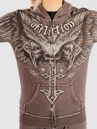 Affliction Death Eyes Burnout Mikina s kapucí na zip