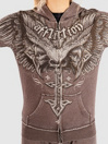Affliction Death Eyes Burnout Zip Hoodie