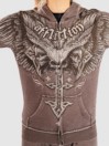 Affliction Death Eyes Burnout Zip Hoodie