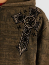 Affliction Crossed Zip Hoodie