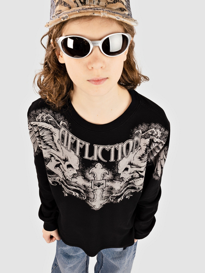 Affliction Winged Up Thermal Longsleeve T-Shirt
