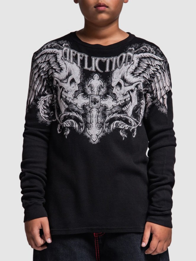 Affliction Winged Up Thermal Longsleeve T-Shirt
