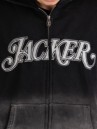 Jacker Curve Logo Gradient Washed Sweatjacke