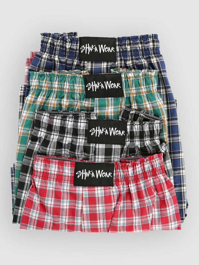 Shaka Wear Plaid Pack Bokserki