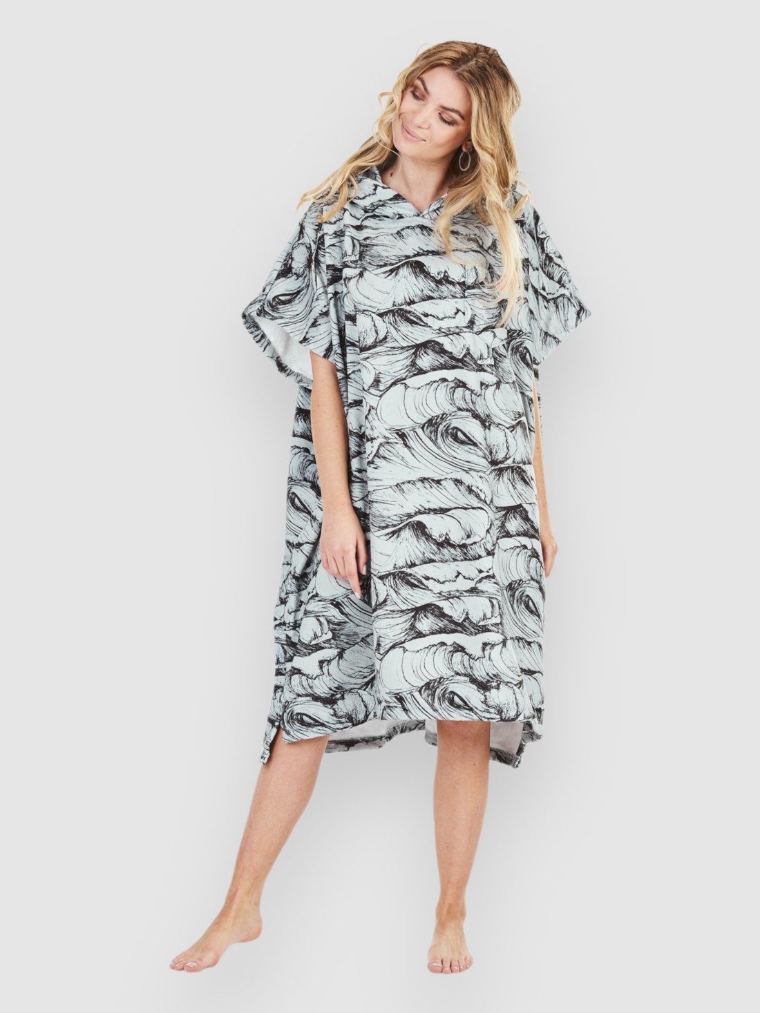 After Ocean Surf Poncho dark grey