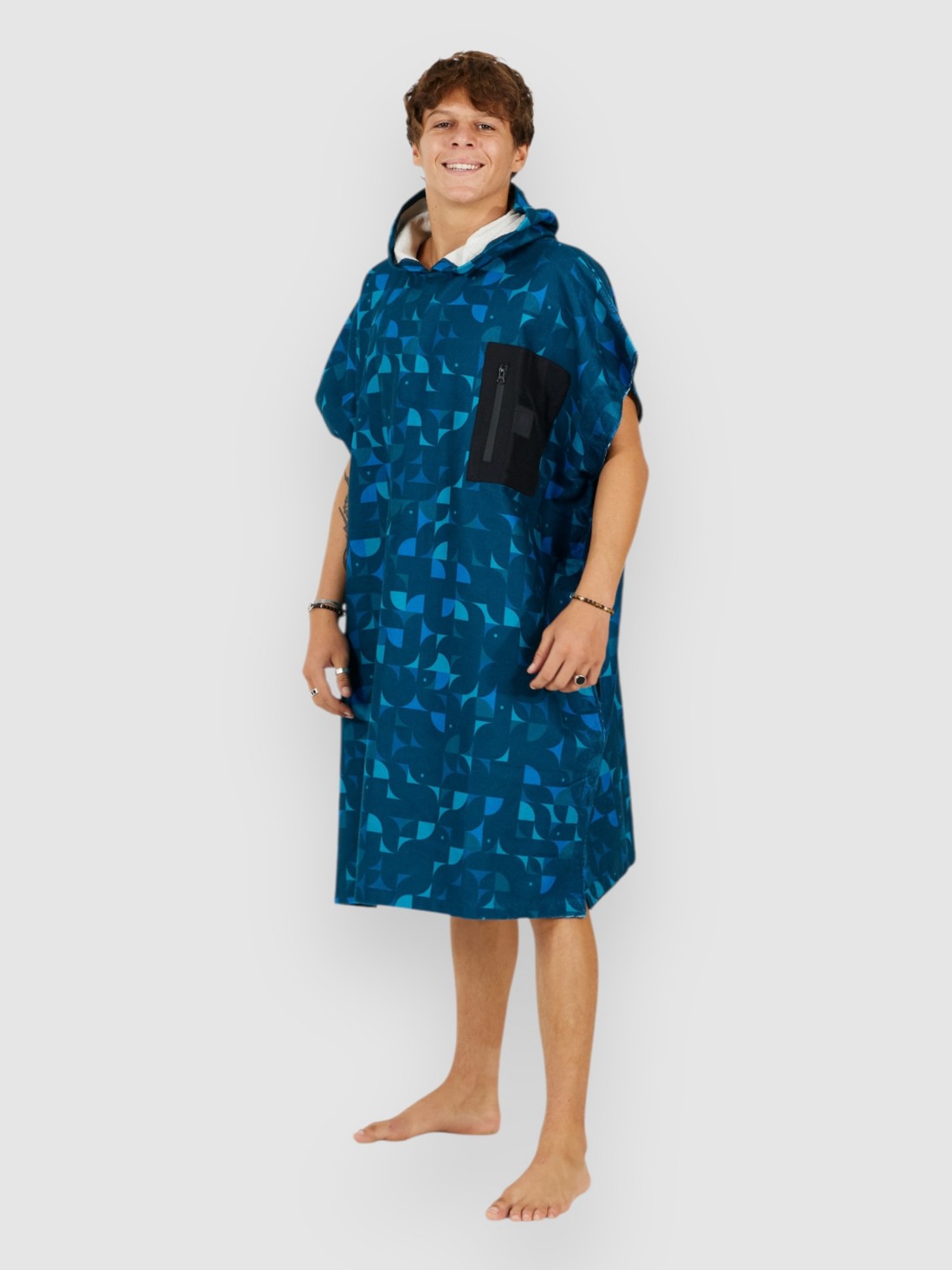 After Tech Pocket Surf Poncho blue star