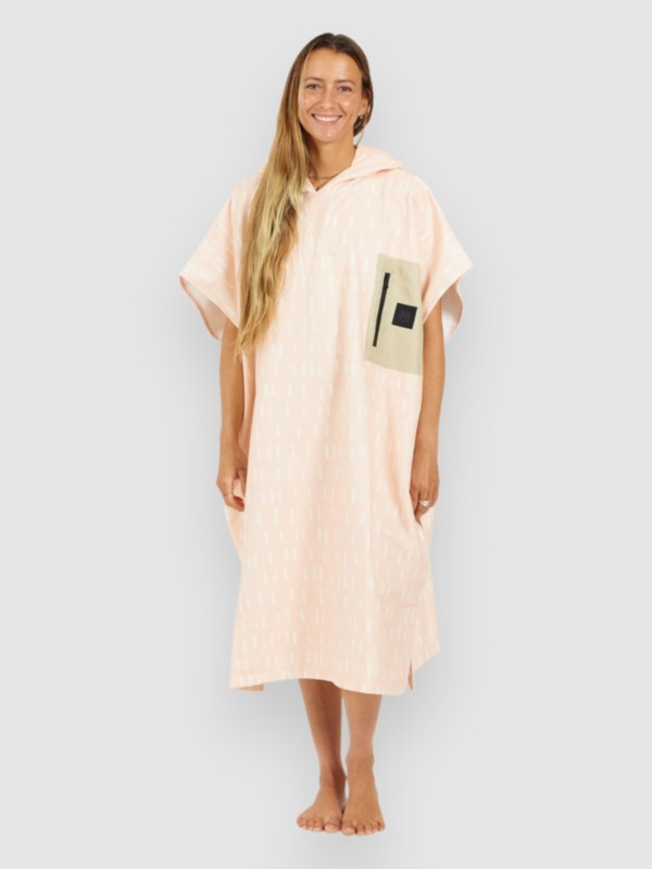After Tech Pocket Surf Poncho tears of pink