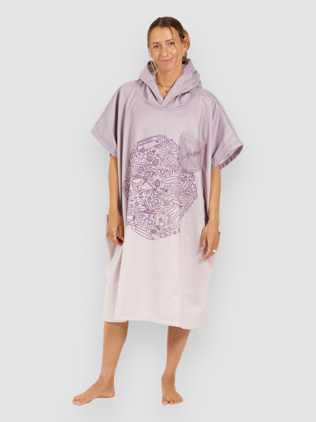 After Mind Set Surf Poncho landifornia