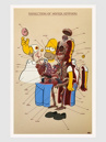 Nychos Dissection of Homer Simpson - Anatomy Art Pr