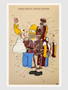Nychos Dissection of Homer Simpson - Anatomy Art