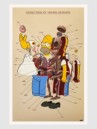 Nychos Dissection of Homer Simpson - Anatomy Art Pr