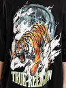 True Religion Tiger Logo Oversized Polo