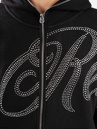 True Religion Cyrstal Script Boxy Zip Hoodie