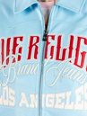 True Religion Branded Pu Varsity Jacket