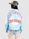 True Religion Branded Pu Varsity Jacket