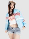True Religion Branded Pu Varsity Jacket