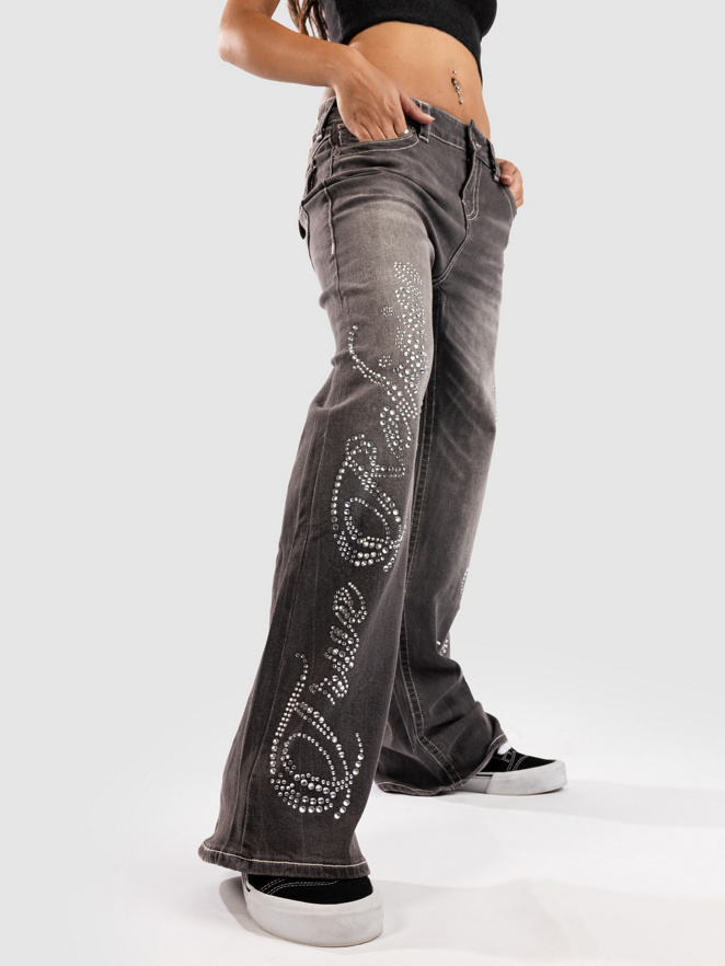 True Religion Brown Bobbi Baggy Flap Jeans
