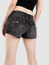 True Religion Crystal All Over Joey Lr Cutoff Flap Shorts