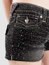 True Religion Crystal All Over Joey Lr Cutoff Flap Shorts