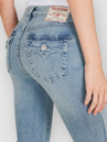True Religion Becca Mid Rise Bootcut Flap Jeans