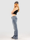 True Religion Joey Mid Rise Flare Flap Jeans
