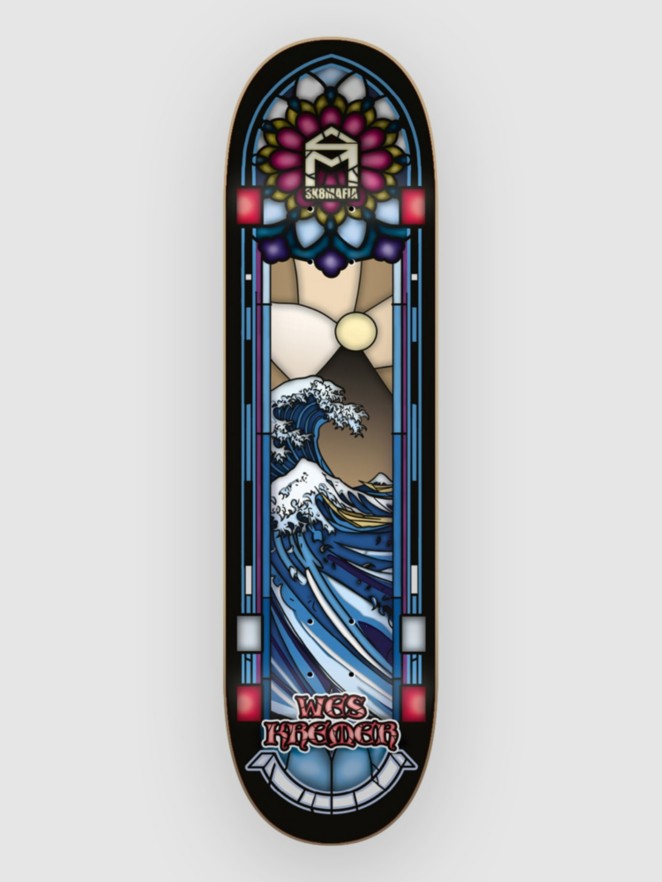 SK8 Mafia Stained Glass Kremer 8.5″x32″ Skateboard Dec