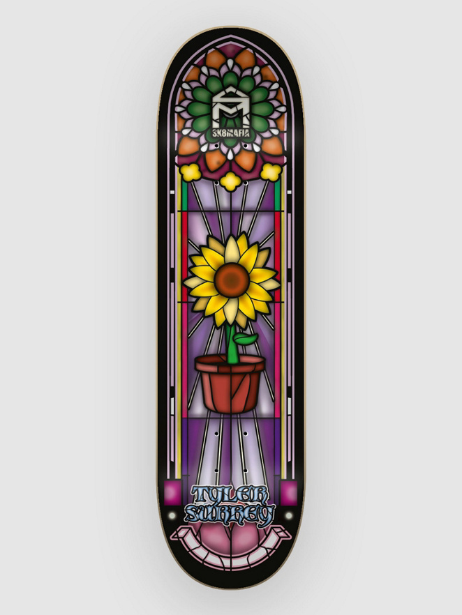 SK8 Mafia Stained Glass Surrey 8.25″x32″ Skateboard De