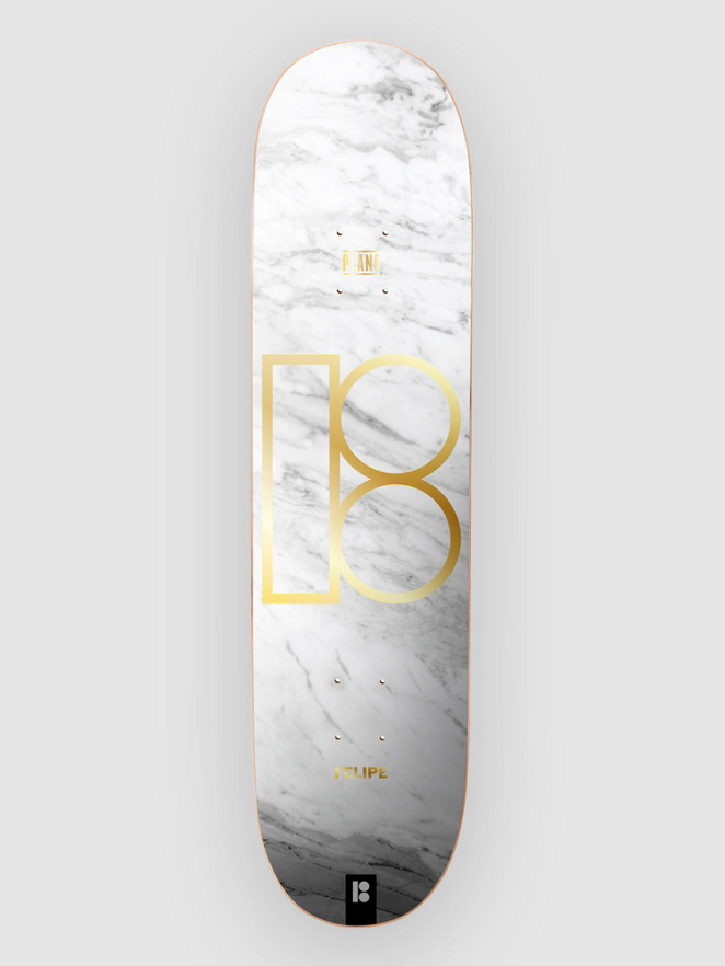 Plan B White Marble Gustavo 8.0″x31.55″ Twin Skateb