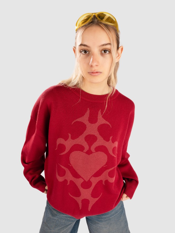 Blue Tomato Jacquard Heart Pullover