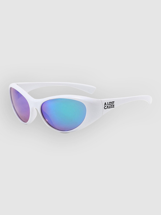 A Lost Cause Cobra White Sunglasses