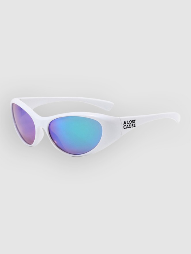 A Lost Cause Cobra White Sunglasses