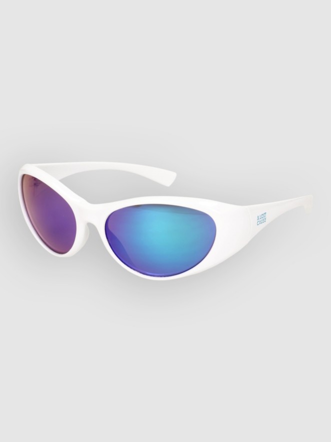 A Lost Cause Cobra White Sunglasses