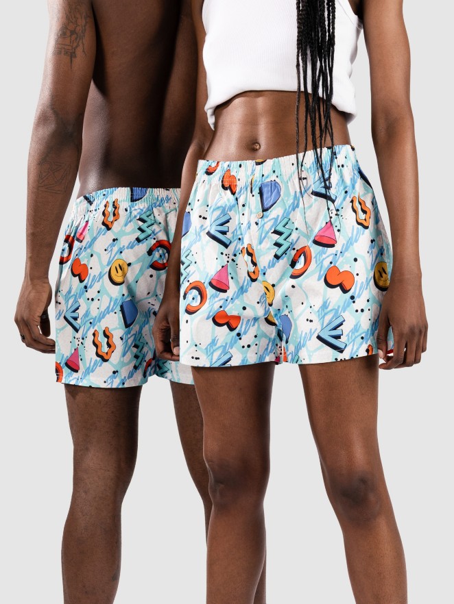 The Dudes Squiggle Pattern Light Boxershorts