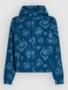 blue artdeco floral