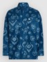 blue artdeco floral
