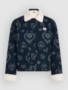 blue artdeco floral jean