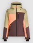 olive blush colour block